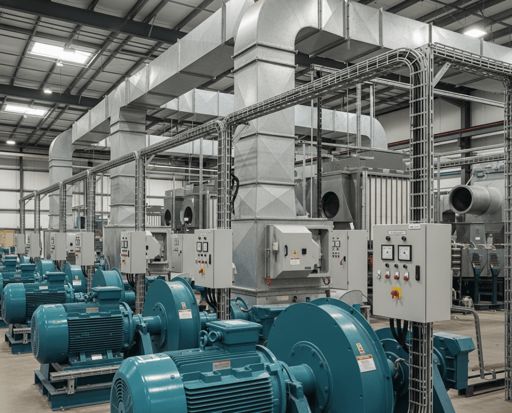 Industrial motor spare parts and components