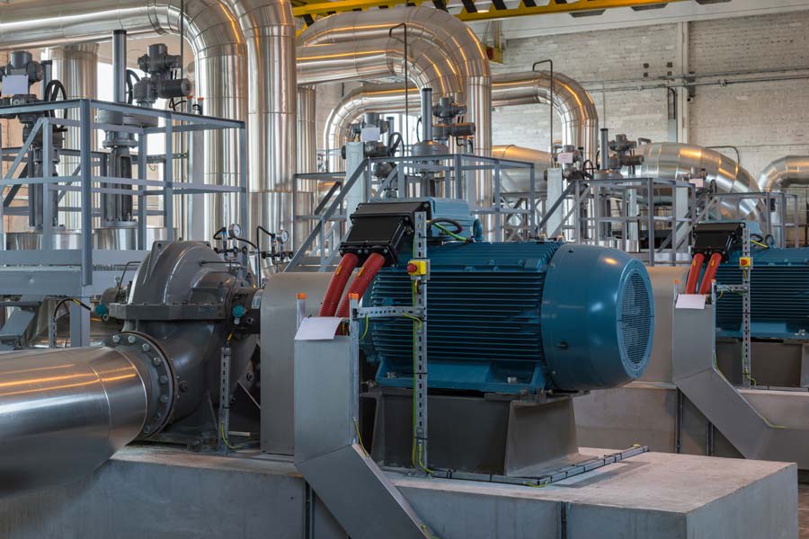 Motor alignment process by engineers